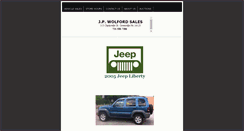 Desktop Screenshot of jpwolfordsales.com